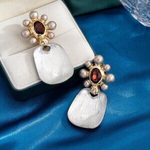 Alexis Bittar Vintage Pearl Clip-On Earrings